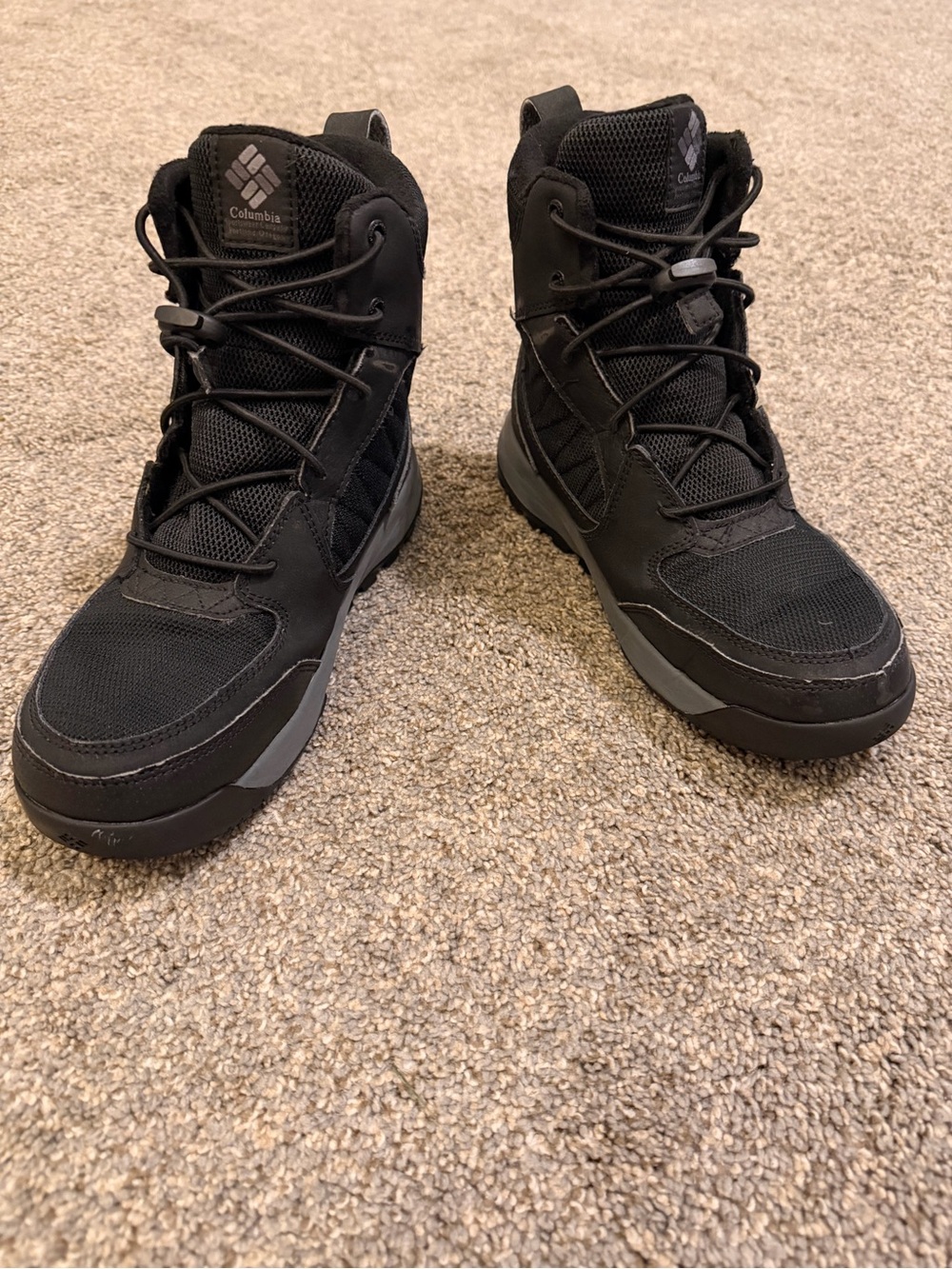 Columbia Big Kids/Men’s Black Waterproof Boots